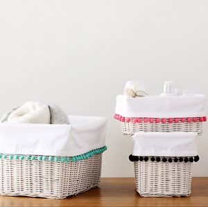POTTERY BARN TEEN LARGE  BASKET LINER